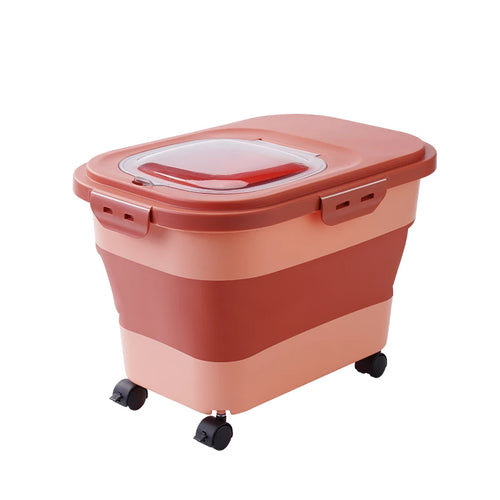 13/33LB Cat Dog Food Storage Container Collapsible Dry Cat Food Box