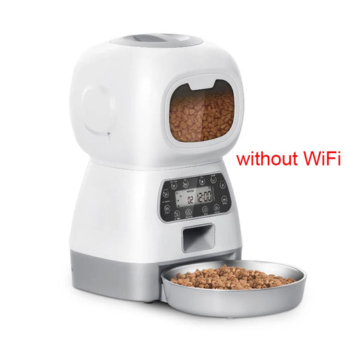 3.5L Automatic Pet Feeder For Cats WiFi Smart Swirl Slow Dog Feeder